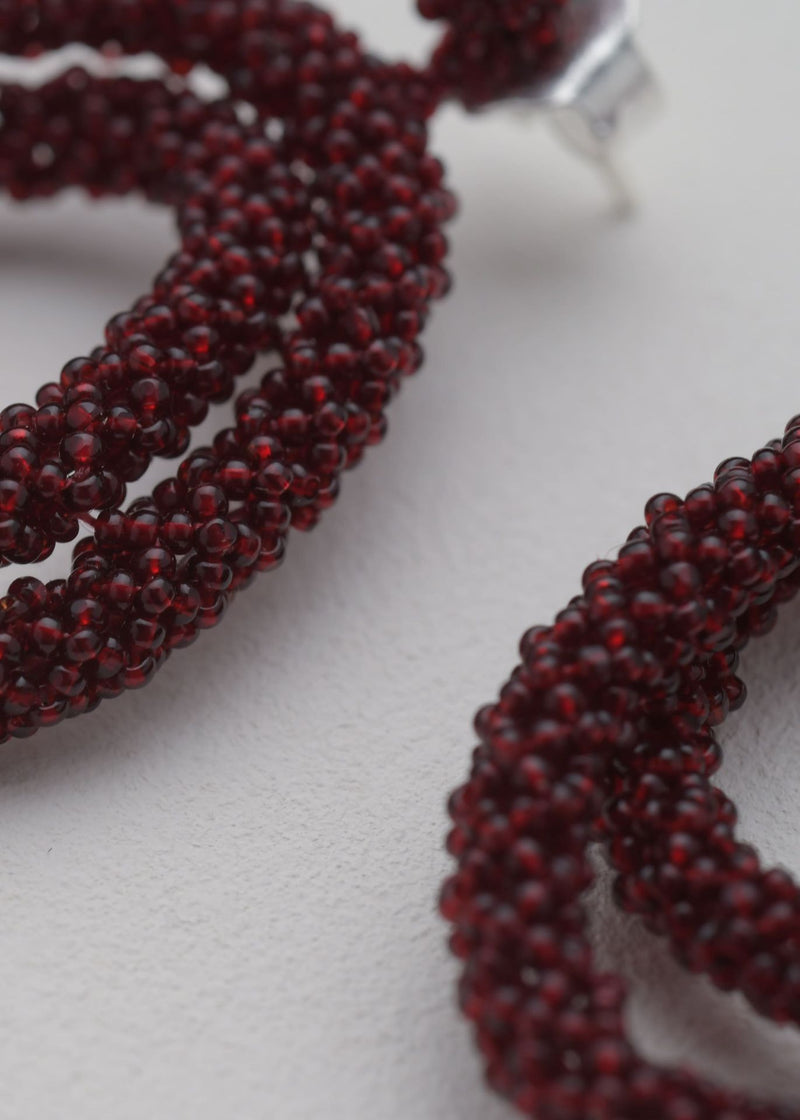 EARRINGS ITSARI HAIKURI RED JAMAICA