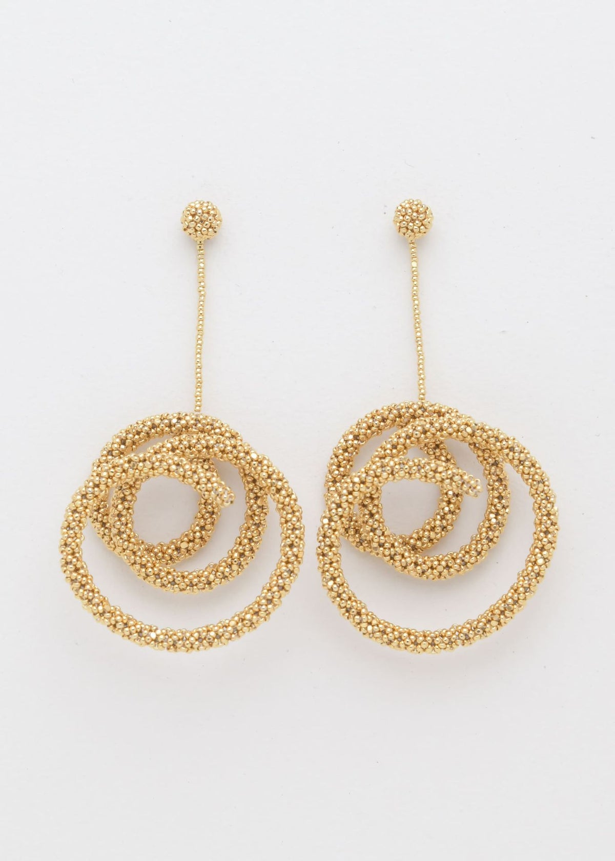 HAIKURI GOLD DANGLING EARRINGS