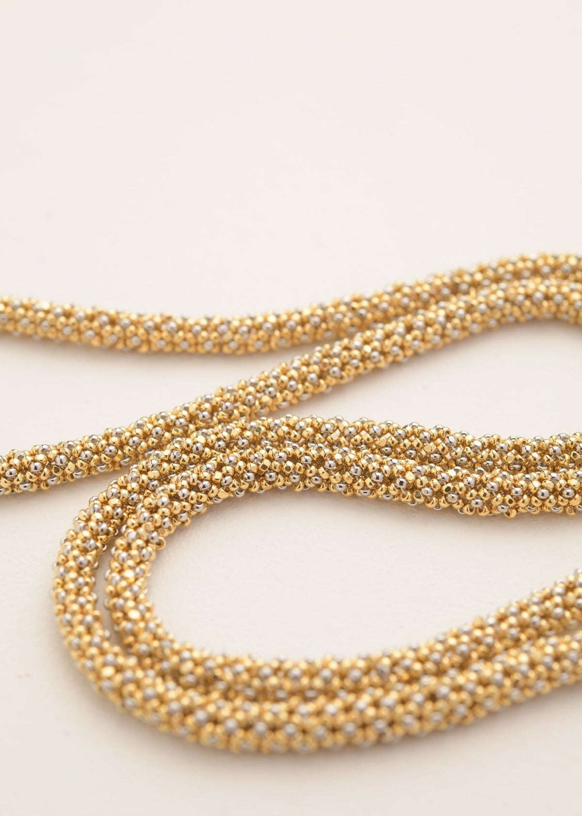 HAIKURI SNAKE NECKLACE (80CM) GOLD PLATINUM