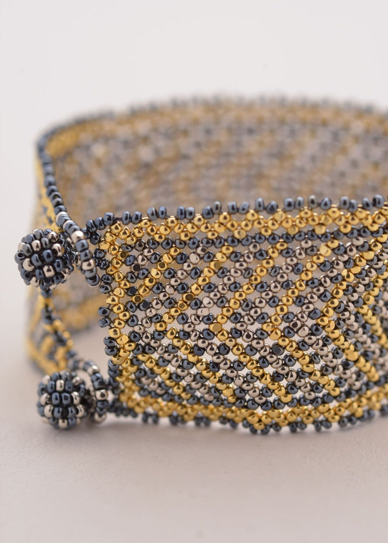 MARTHA BRACELET GOLD PLATINUM METALLIC GRAY