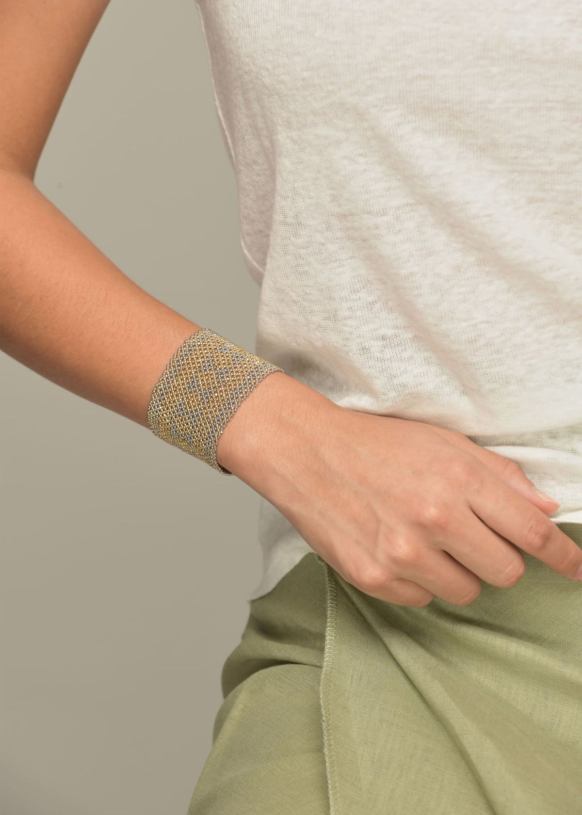 BRAZALETE HAIKA MARTHA ORO PLATINO