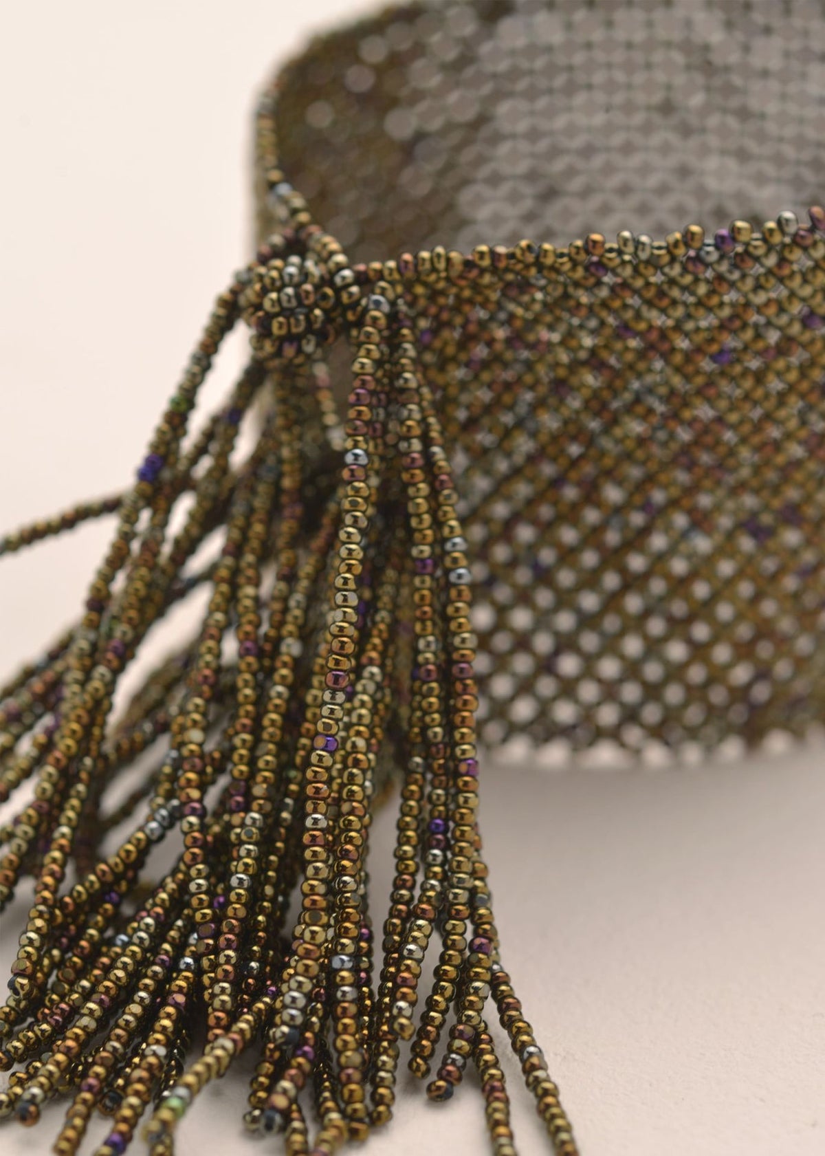 MARTHA MILITARY GREEN STRIPED BRACELET