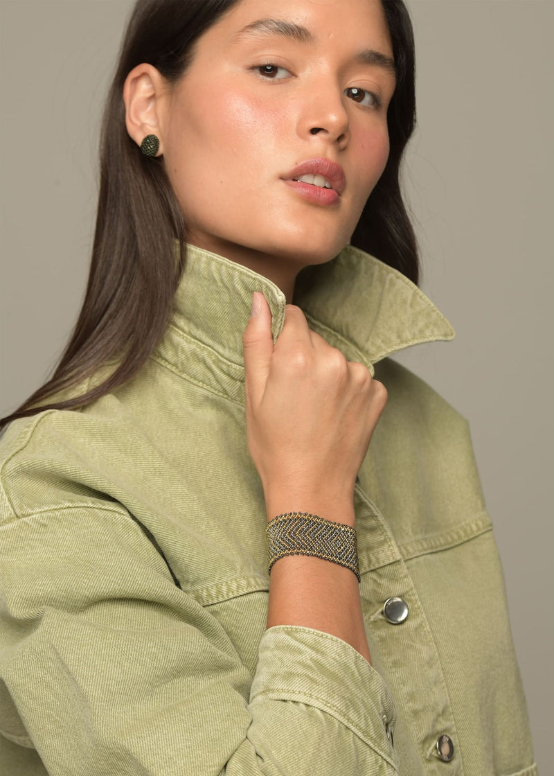 MARTHA BRACELET GOLD PLATINUM METALLIC GRAY