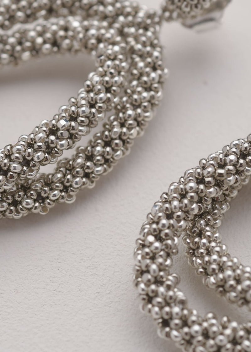 ITSARI HAIKURI EARRINGS SILVER PLATINUM