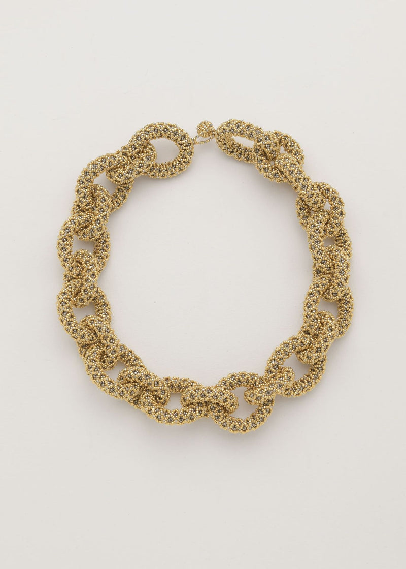 NECKLACE HAIKA NAWI CHAIN GOLD PLATINUM
