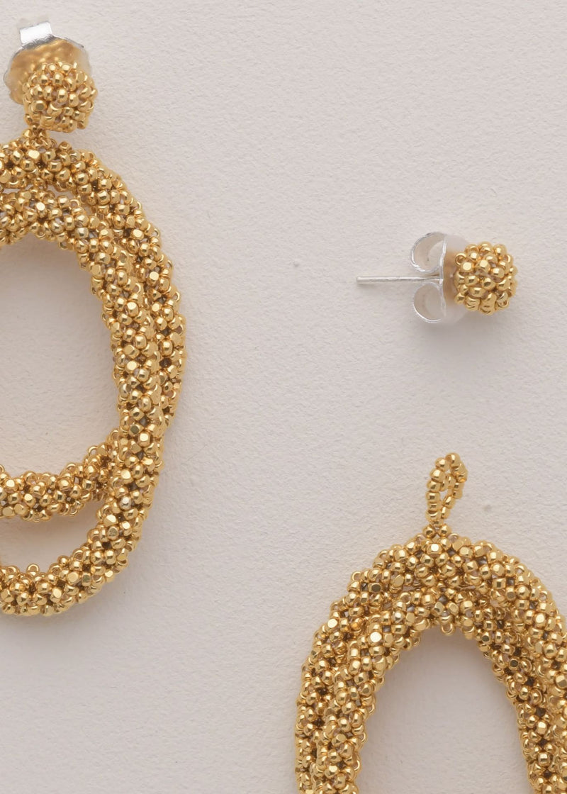 ITSARI HAIKURI GOLD EARRINGS