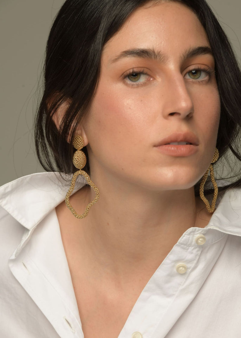 HAUTE TAWARI GOLD EARRINGS