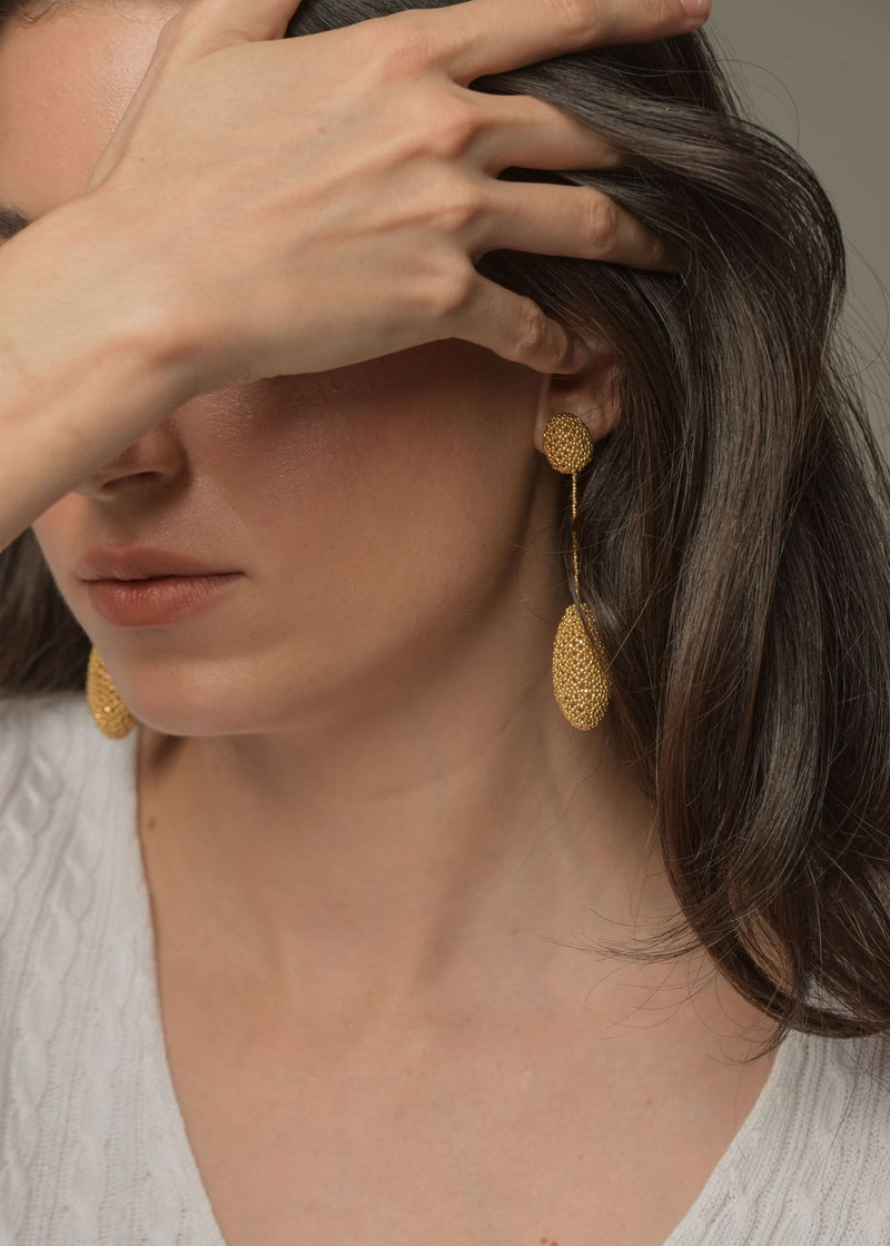 TAWARI DANGLE EARRINGS GOLD