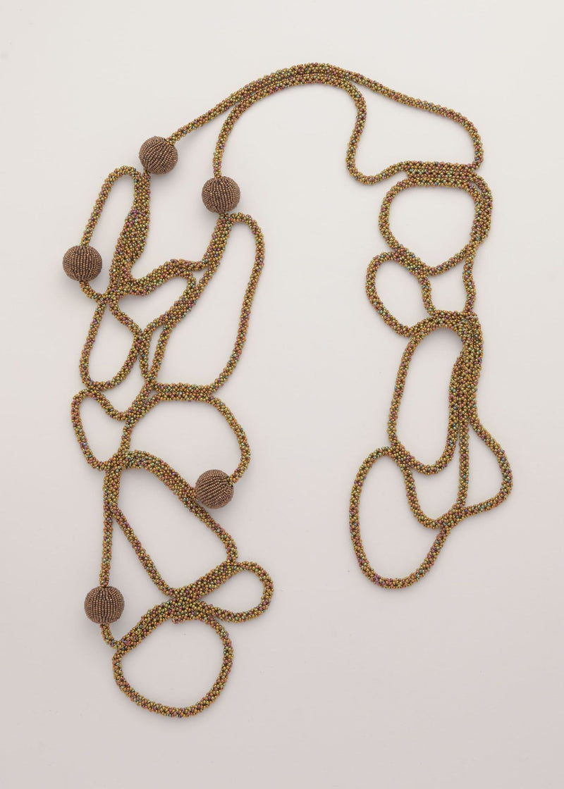 CHALECO TRAMA SATEL ORO IRIS COBRE