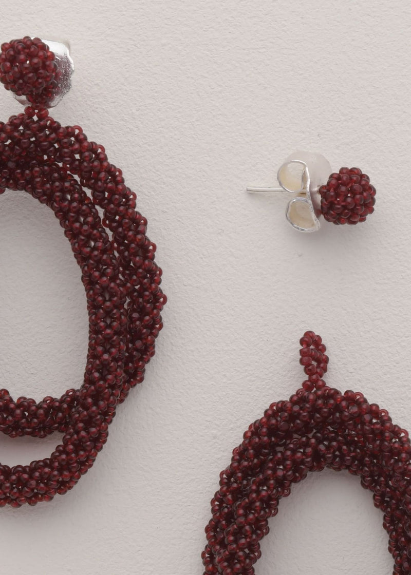 EARRINGS ITSARI HAIKURI RED JAMAICA