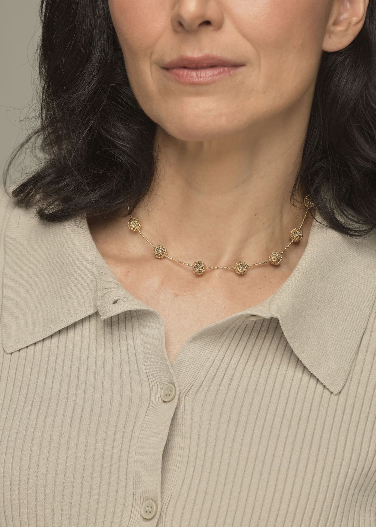 KURURUI NAWI NECKLACE GOLD PLATINUM
