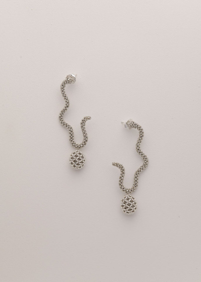 ARETES IRREGULARES TAWARI PLATA PLATINO