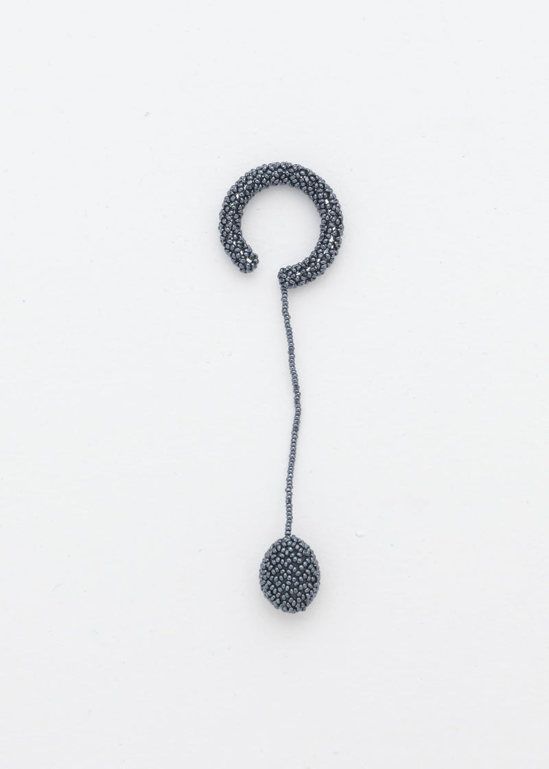 TAWARI METALLIC GRAY SIMPLE EARCUFF