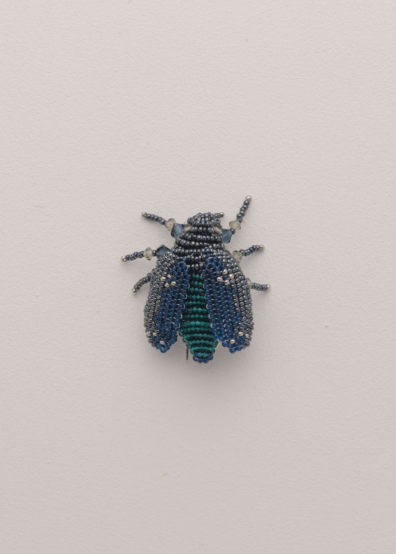 BROCHE MOSCA GRIS METALICO