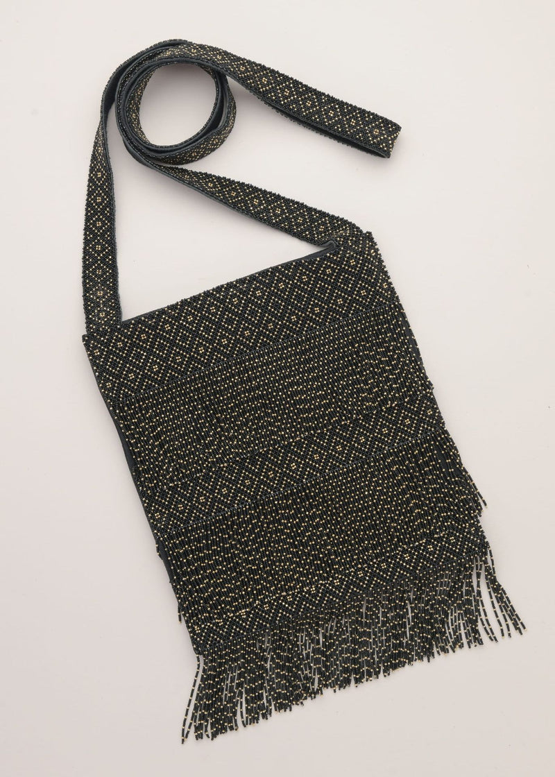 MORRAL TIRAS ORO NEGRO