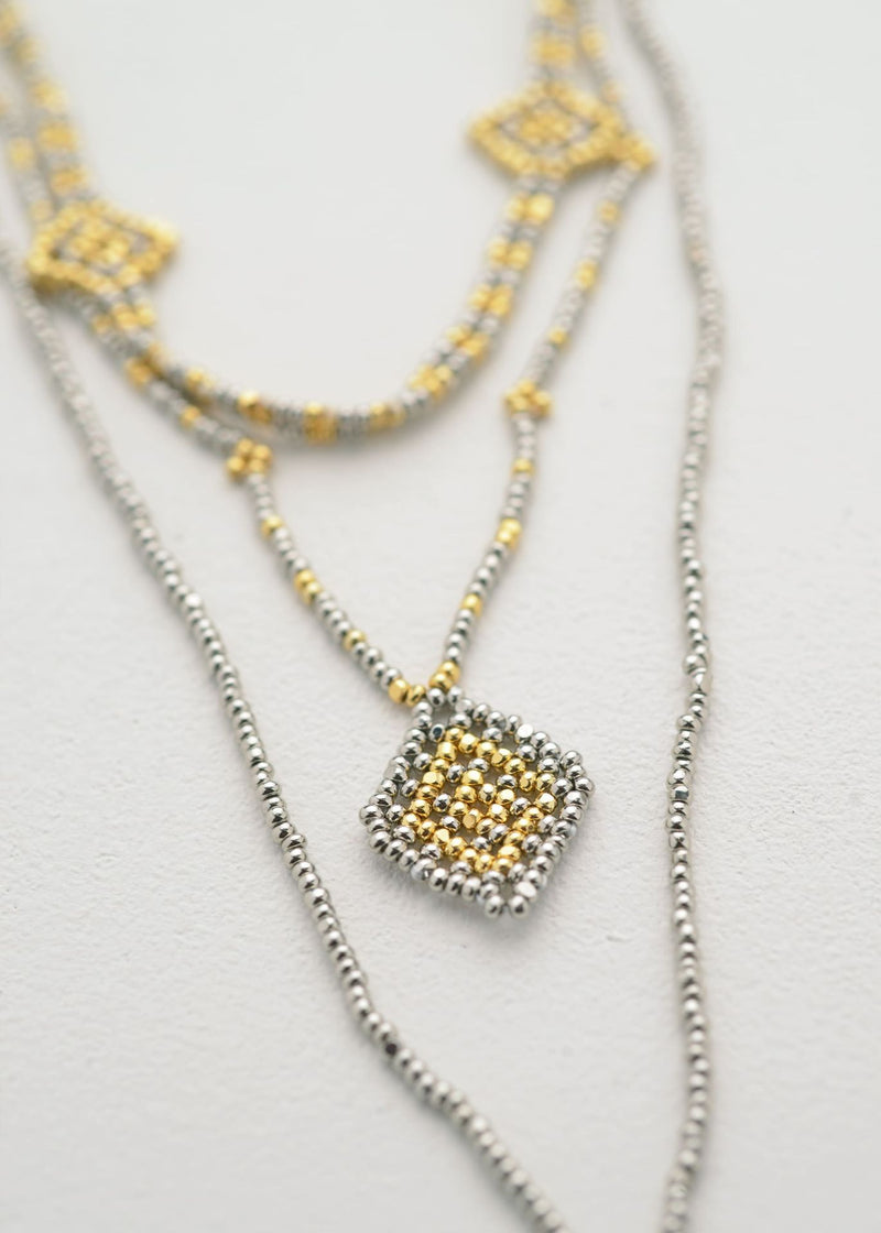 COLLAR WIXA LINEAL ORO PLATINO
