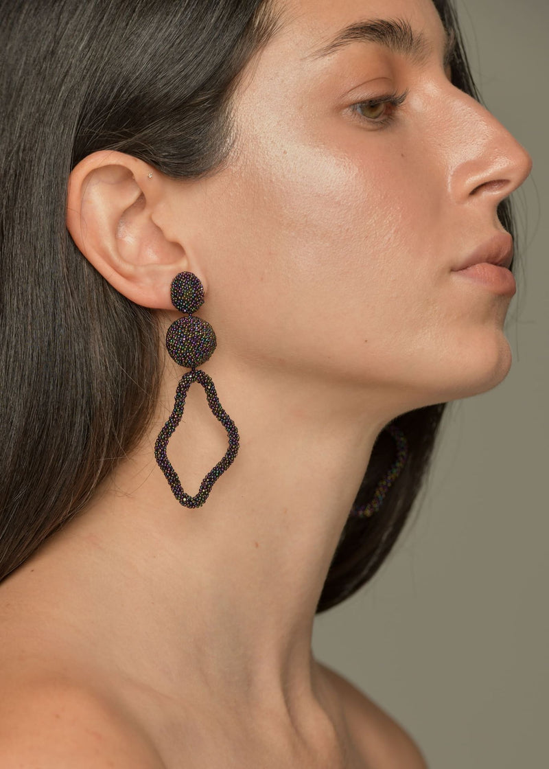 HAUTE TAWARI IRIDESCENT EARRINGS