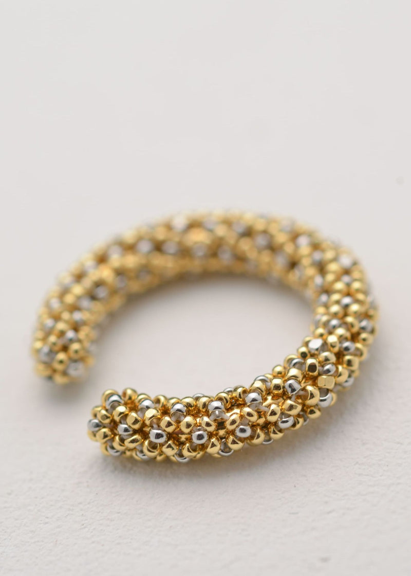 MARTHA GOLD PLATINUM SINGLE EAR CUFF