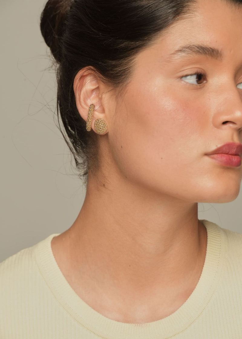 MARTHA GOLD PLATINUM SINGLE EAR CUFF