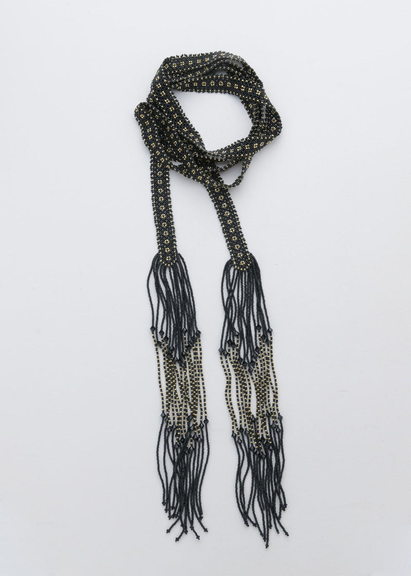 MARTHA GOLD BLACK RIBBON