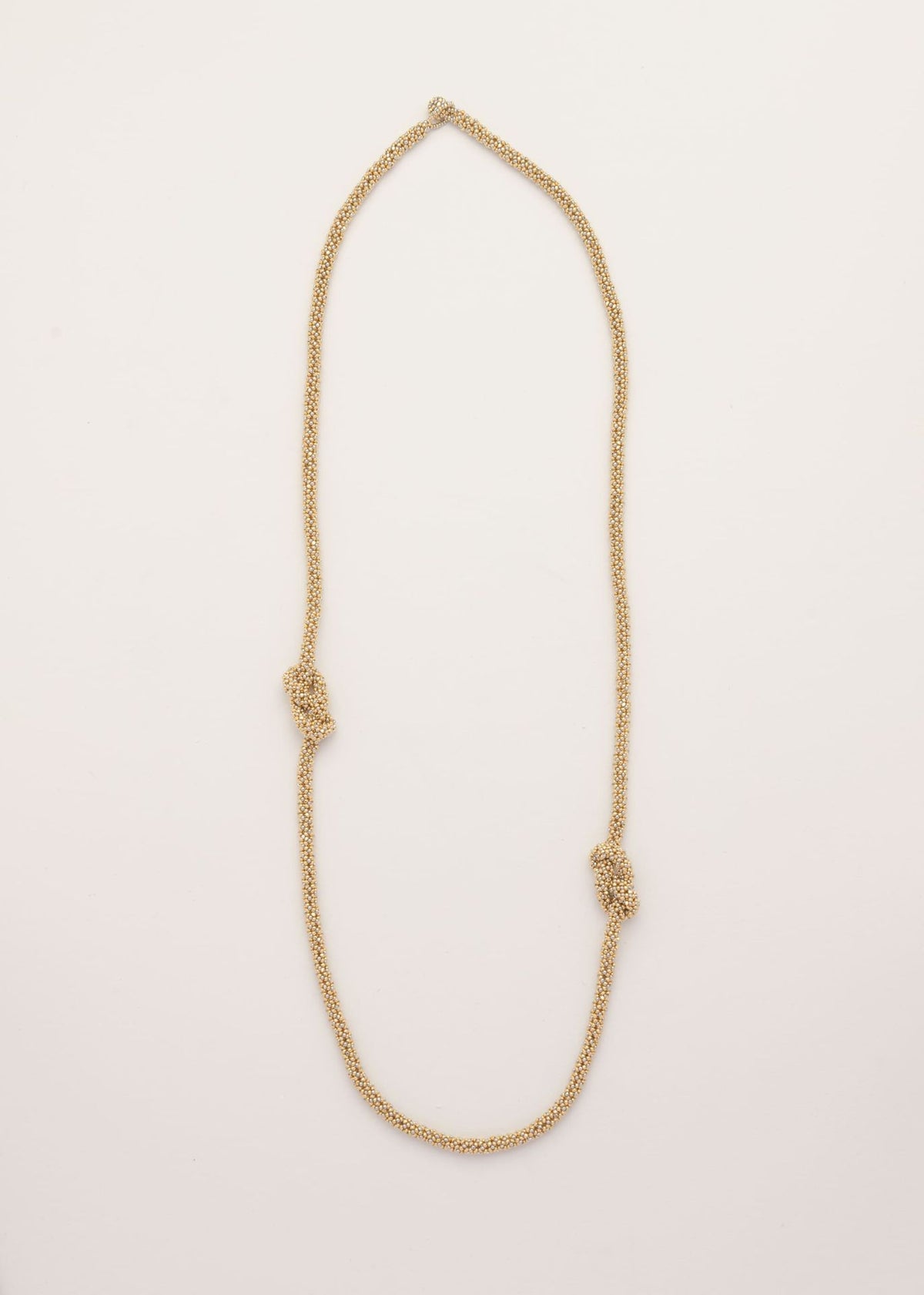 TWO HAIKURI GOLD PLATINUM NECKLACE