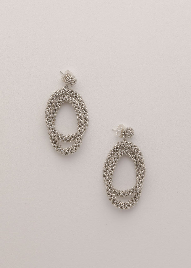 ITSARI HAIKURI EARRINGS SILVER PLATINUM