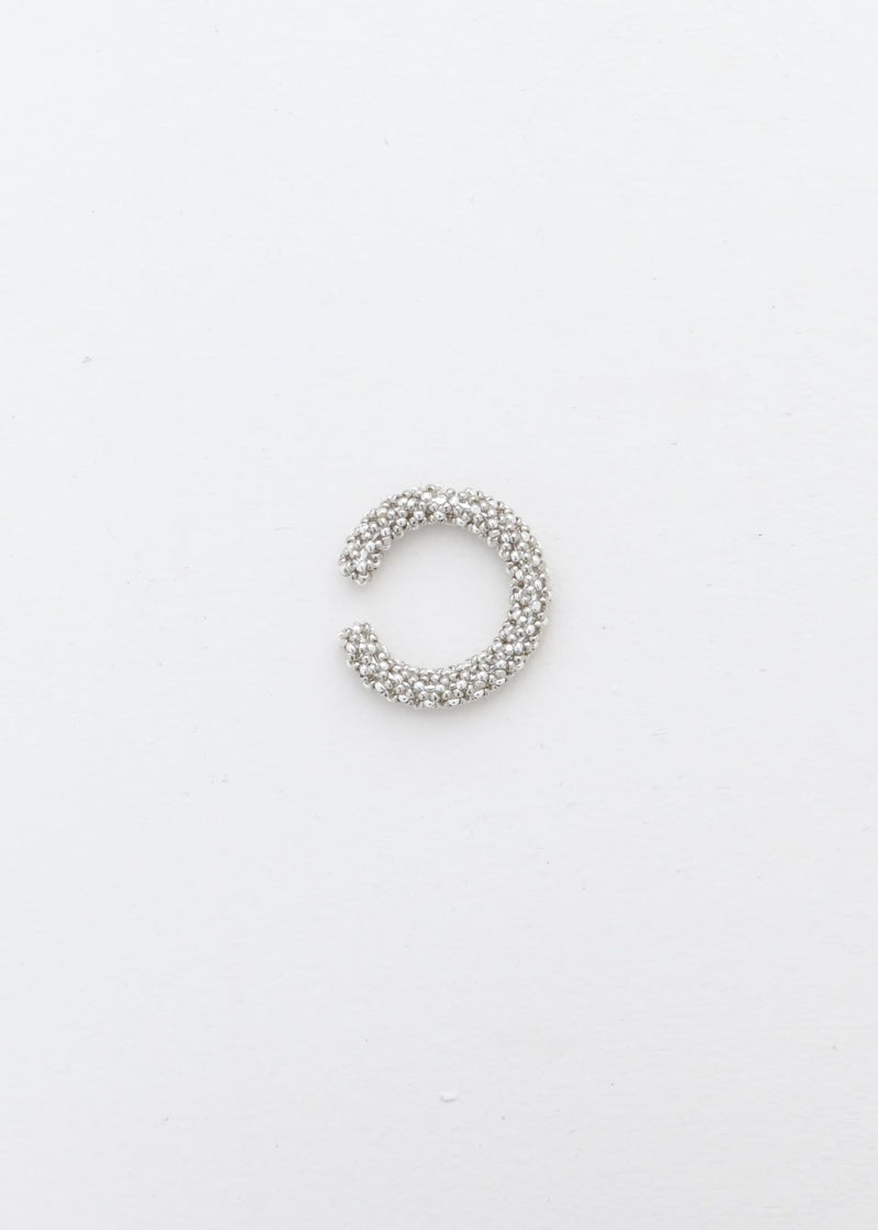 SINGLE EARCUFF MARTHA PLATINUM SILVER