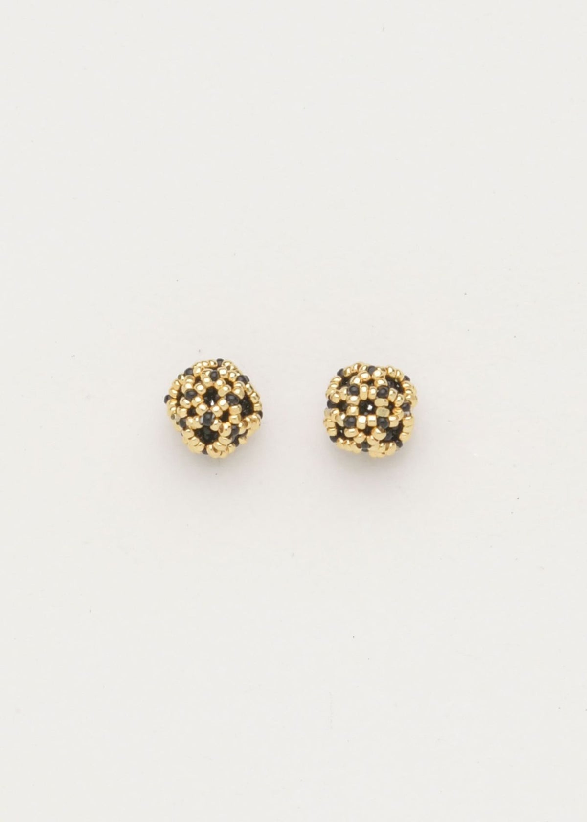 NAWI EARRINGS BLACK GOLD