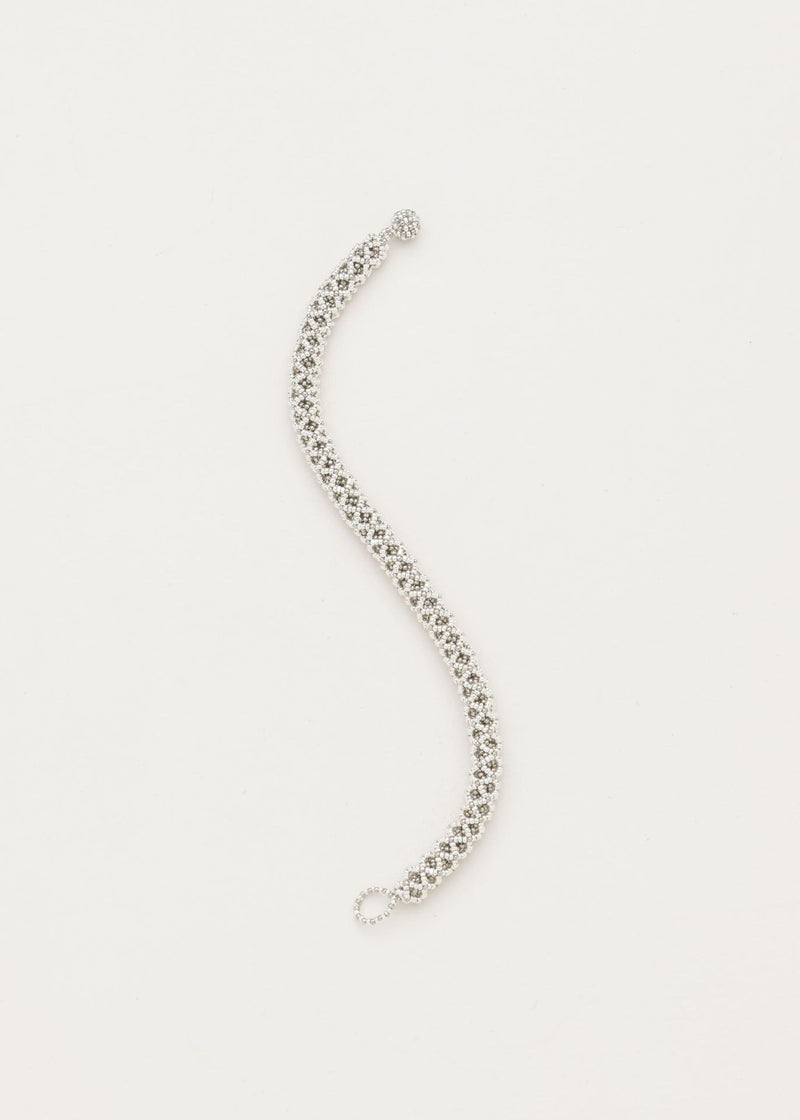HUTA SNAKE NAWI BRACELET SILVER PLATINUM