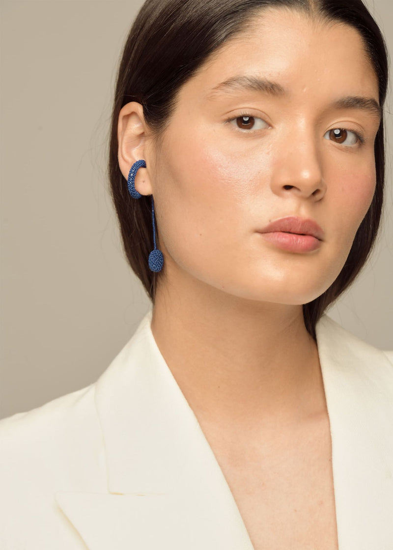 TAWARI DARK ROYAL BLUE PLAIN EARCUFF