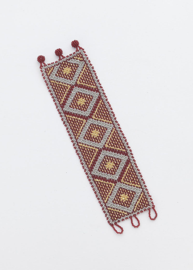 HAIKA MARTHA BRACELET GOLD PLATINUM CHERRY RED