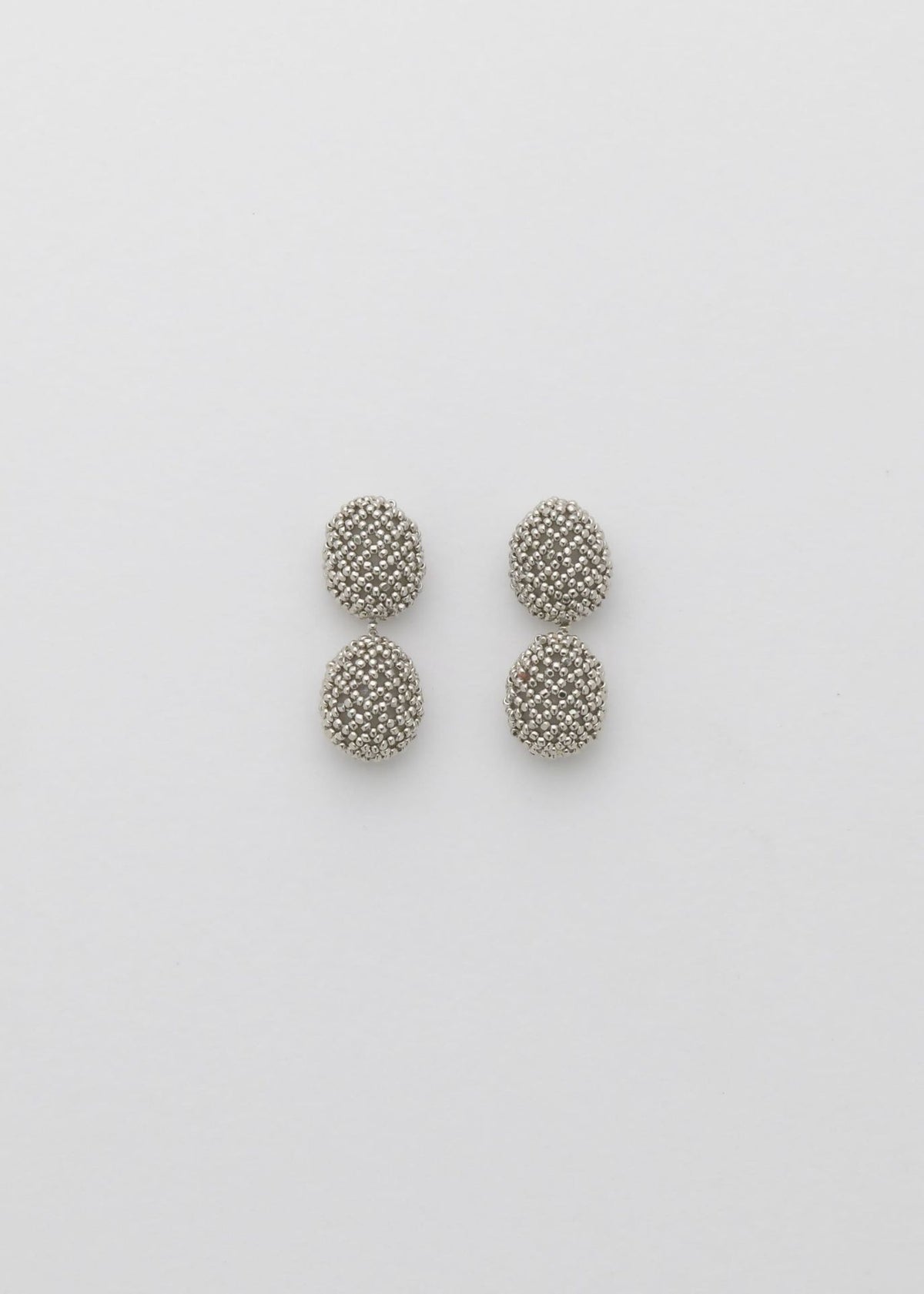 EARRINGS TWO HUTA TAWARI PLATINUM