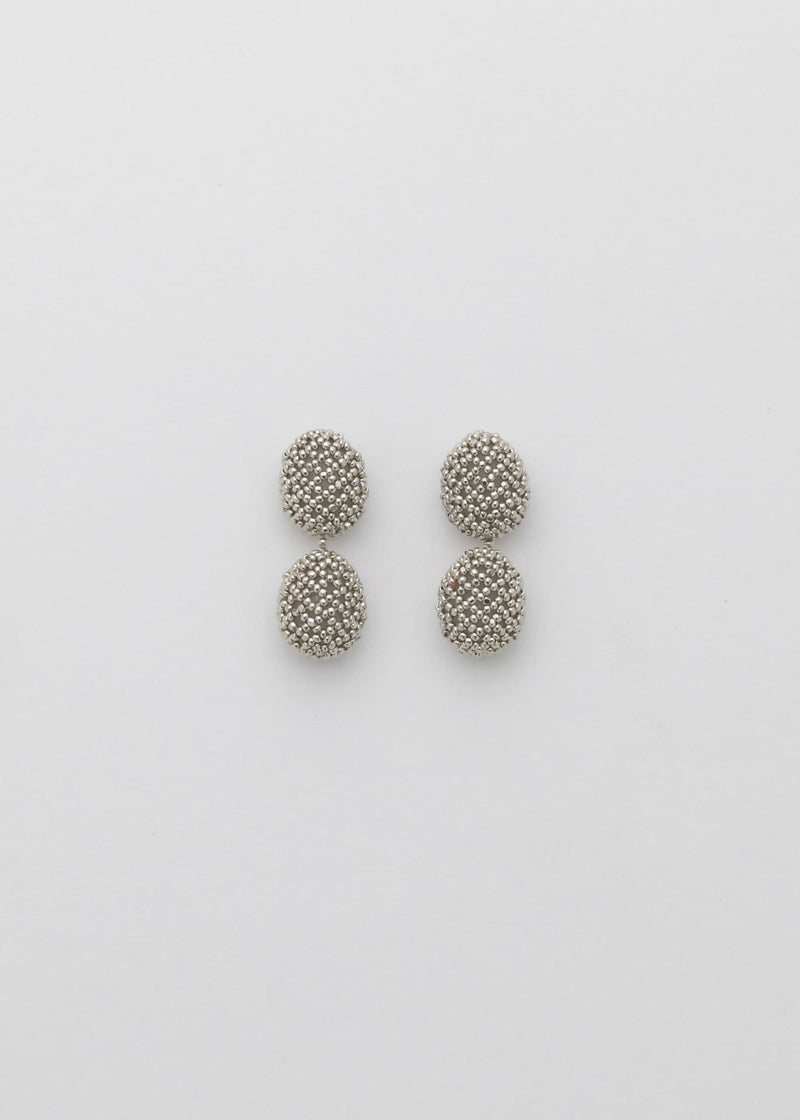 EARRINGS TWO HUTA TAWARI PLATINUM