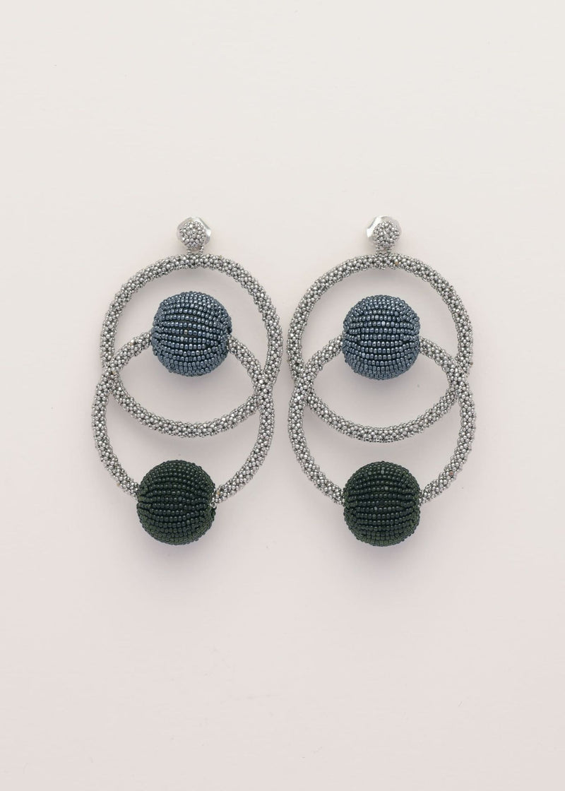 ARETES ECO SATEL PLATINO GRIS METALICO VERDE BOTELLA OBSCURO