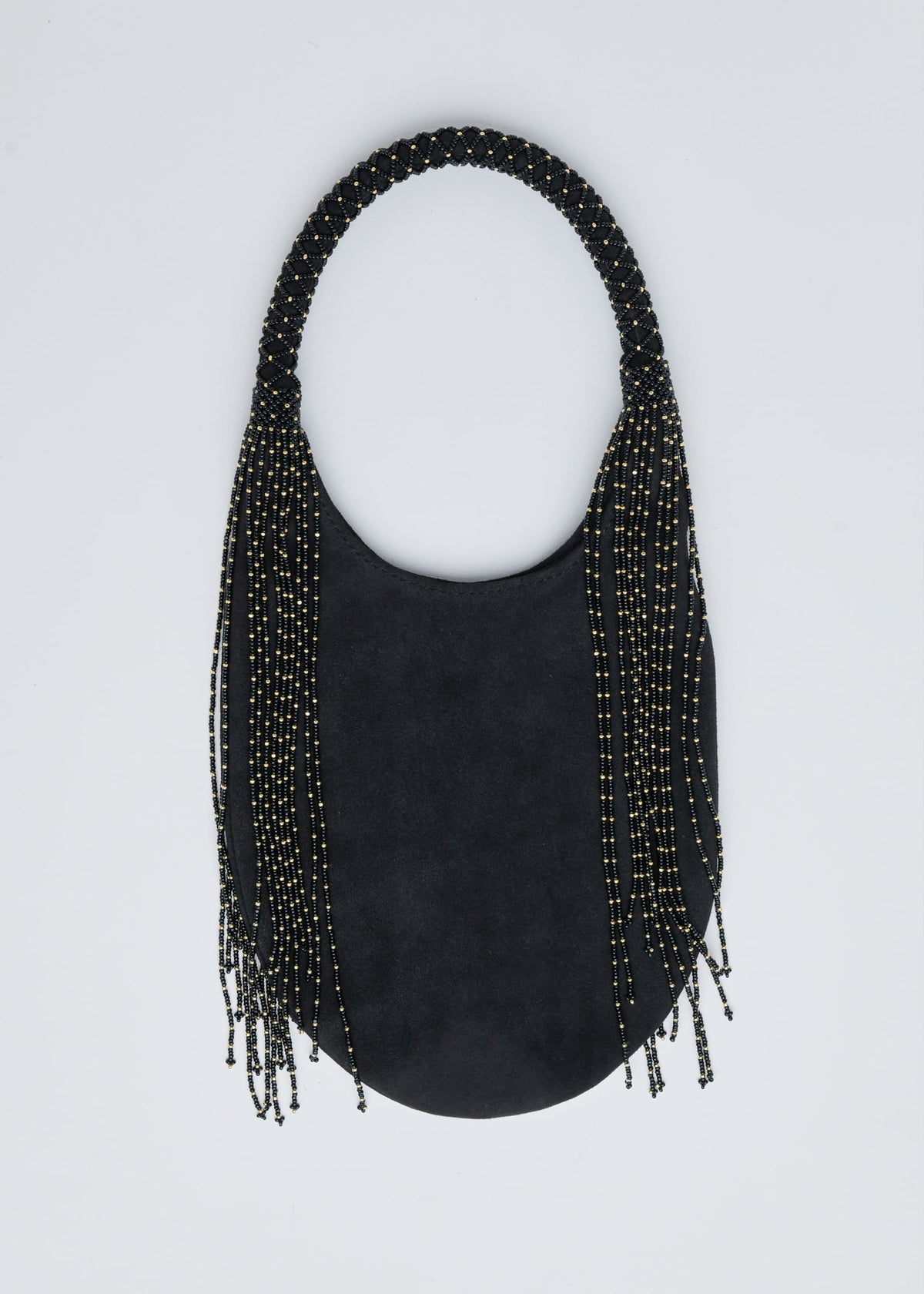 HAIKURI BAG GOLD BLACK BLACK LEATHER