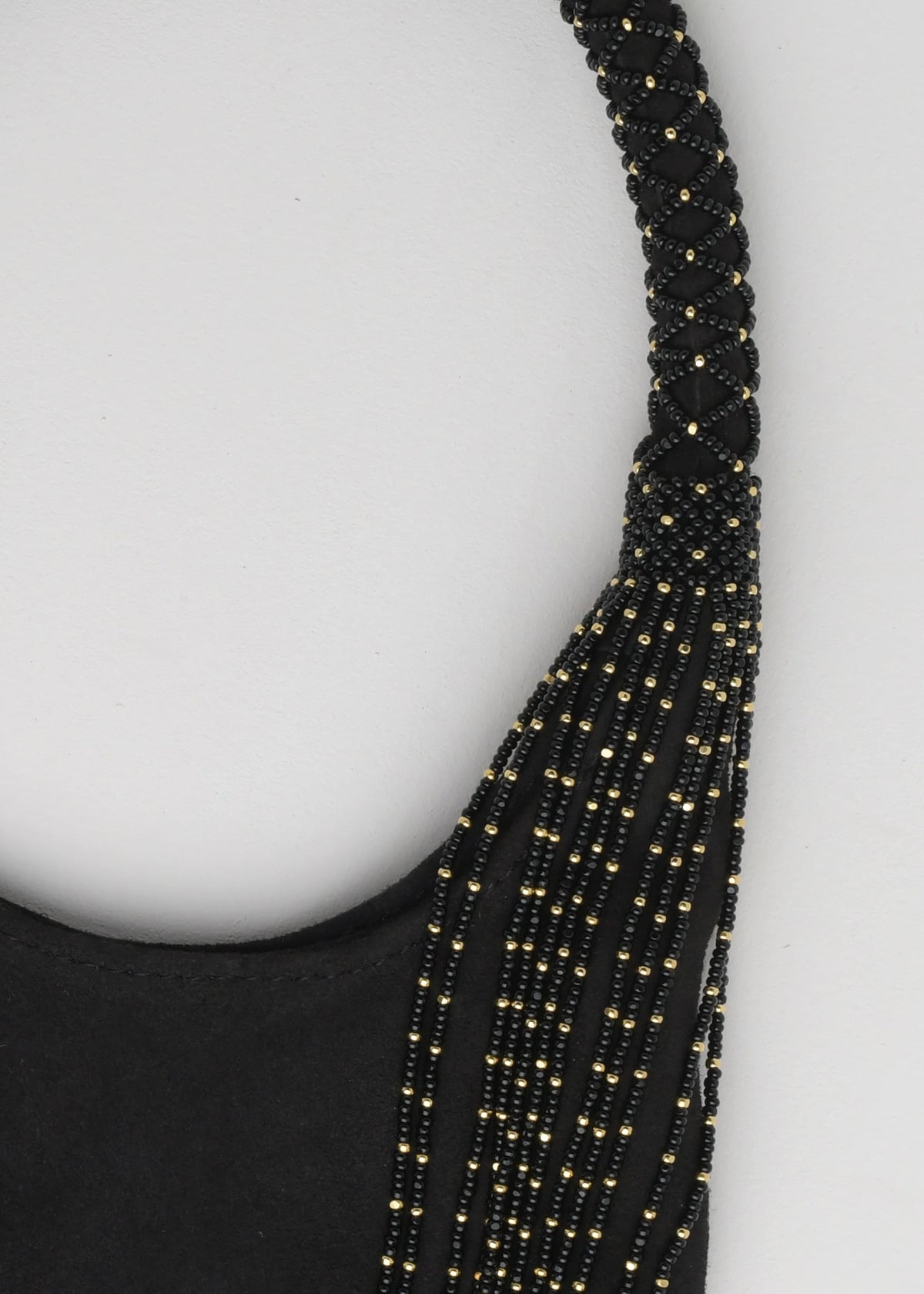 HAIKURI BAG GOLD BLACK BLACK LEATHER