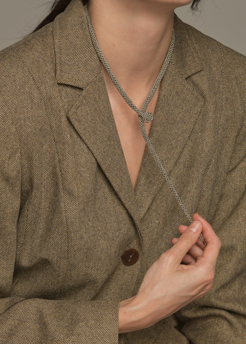 PLATINUM SNAKE NECKLACE