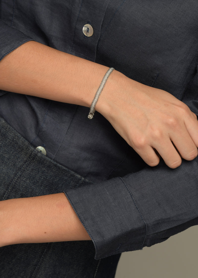 BRACELET LINEAR HUTA SILVER PLATINUM