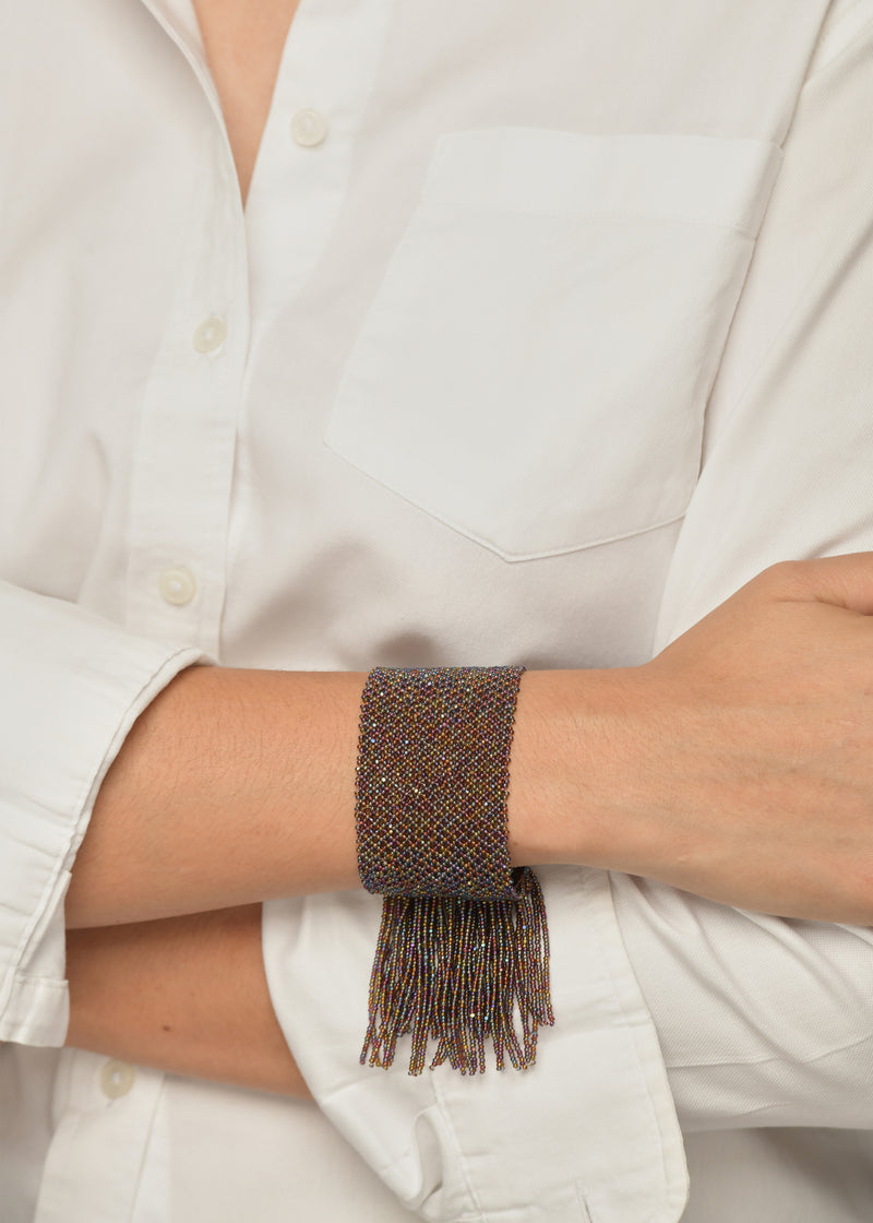 BRAZALETE TIRAS MARTHA MORADO TORNASOL