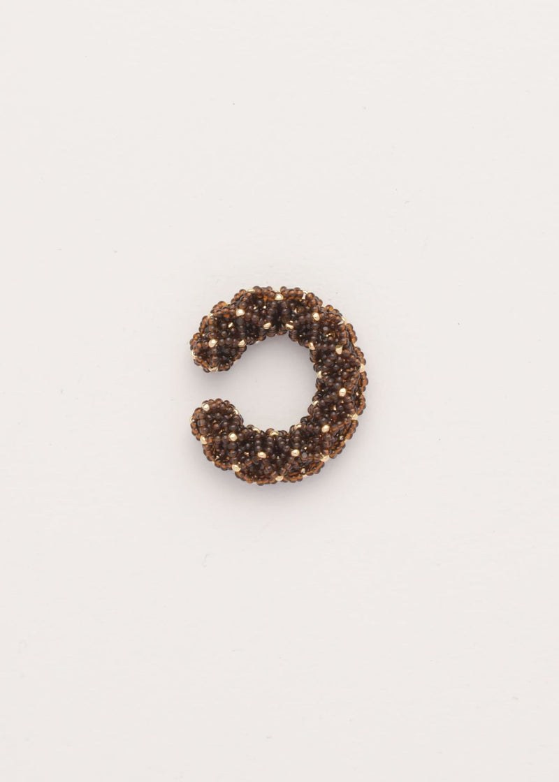 EARCUFF NAWI ORO CAFE TRANSPARENTE
