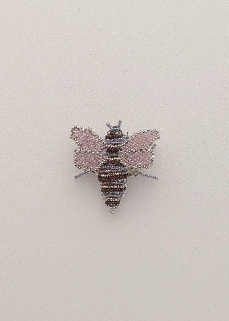 LIGHT PURPLE BEE BROOCH