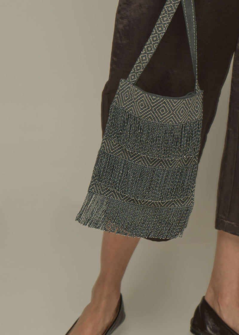 PLATINUM STRAP BACKPACK METALLIC GREY