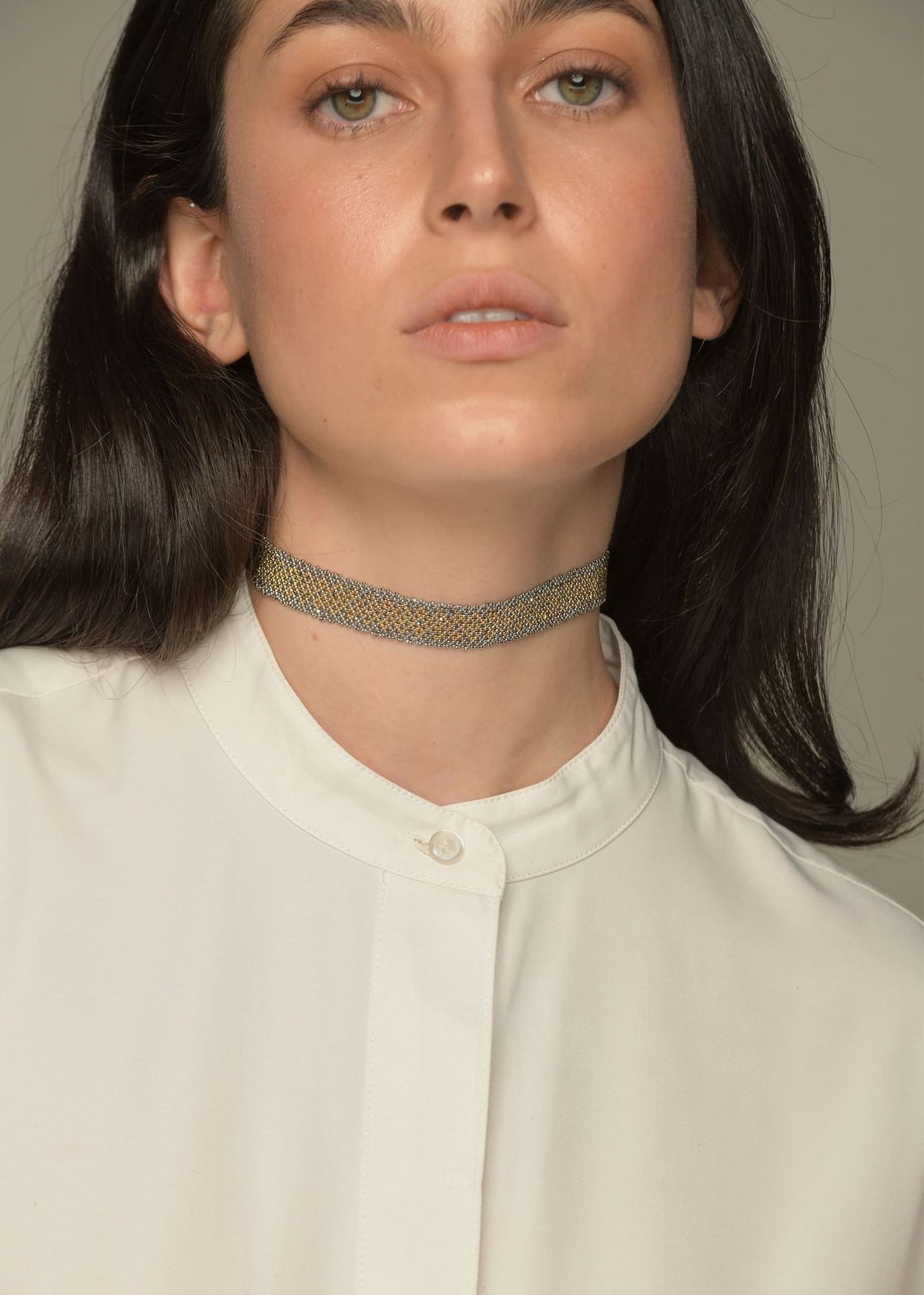HUTA MARTHA CHOKER GOLD PLATINUM