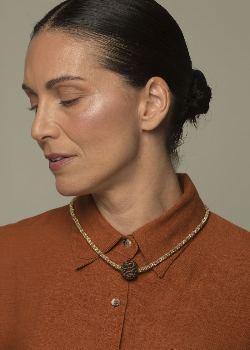 COLLAR VANTA SATEL ORO PLATINO COBRE