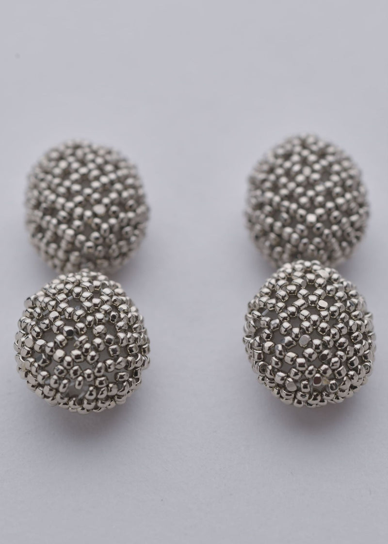 EARRINGS TWO HUTA TAWARI PLATINUM
