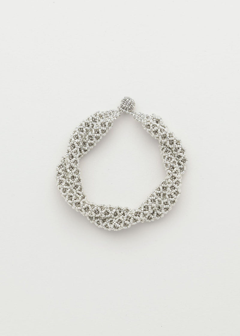 NAWI DORSAL BRACELET PLATINUM SILVER