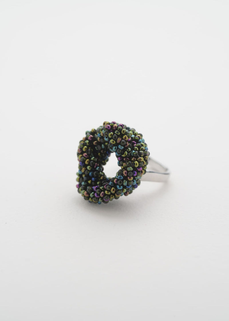 ANILLO HAIKURI VERDE TORNASOL VERDE BOTELLA OBSCURO