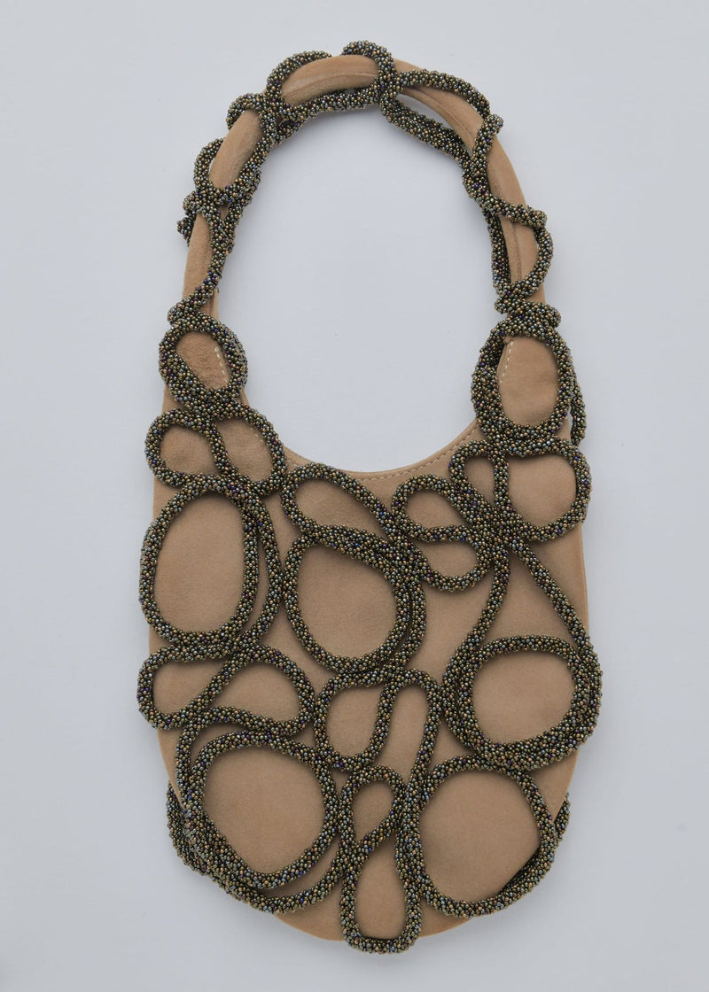 TAPIE HAIKURI MILITARY GREEN BAG BEIGE LEATHER