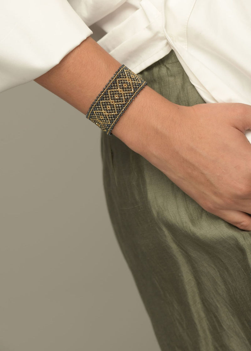 BRACELET MARTHA METALLIC GRAY GOLD