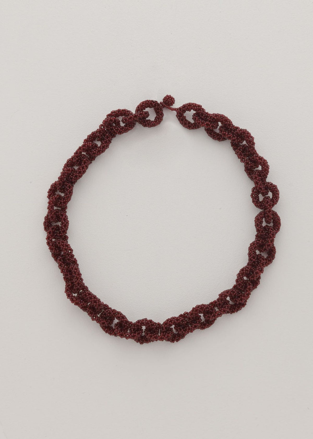 RED JAMAICAN HUTA CHAIN NECKLACE